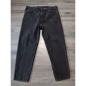 VTG‎ Levis 550 Men's Black Relaxed Fit Tapered Leg Orange Tab Jeans Size 40x30